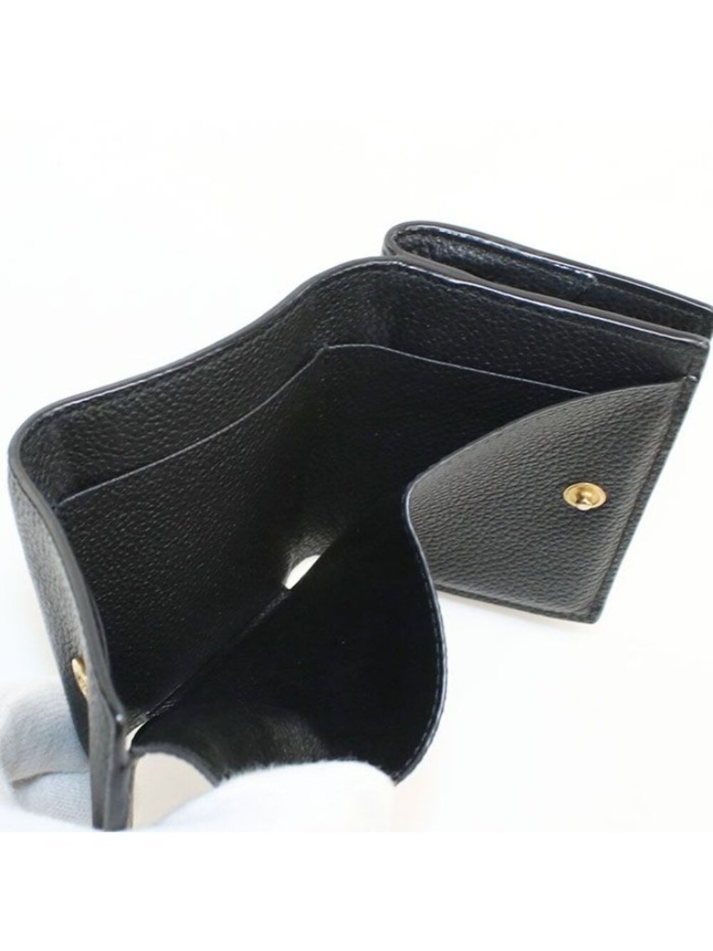 Saint Laurent Origami Tiny Wallet YSL Line Trifold Calfskin - Picture 4 of 7